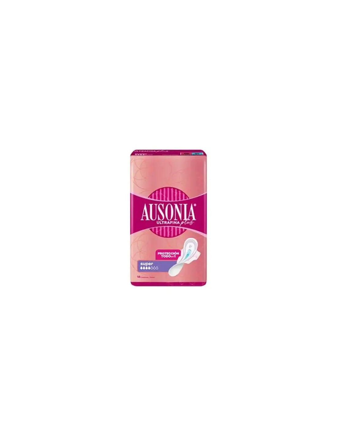 Ausonia Ultrafina Plus Compresas Super Alas 14 U - By Mio Perfumería