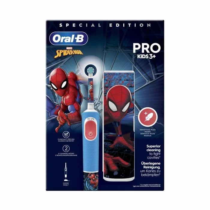 Oral B Pro Kids 3+ Cepillo Electrico Spiderman Special Edition - By Mio Perfumería