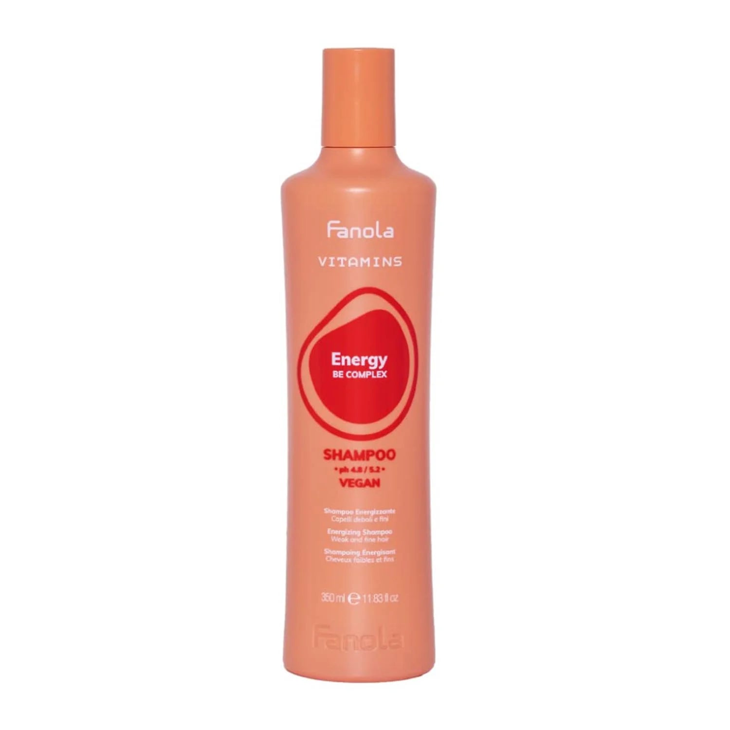 Fanola Vitamins Energy Be Complex Champu Vegano 350ml - By Mio Perfumería