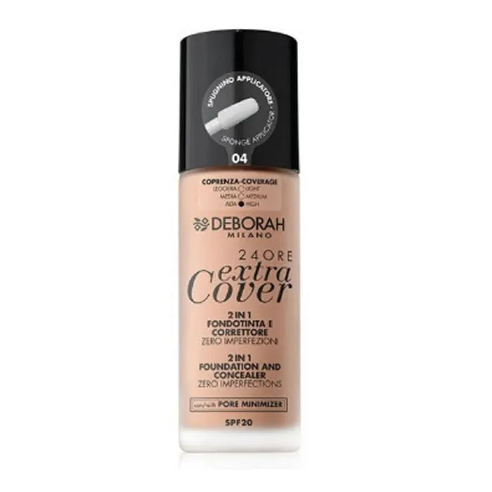 Deborah Milano 24 Ore Extra Cover 2 In 1 Spf20 04 30ml - By Mio Perfumería