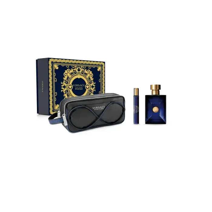 Versace Dylan Blue Eau De Toilette Spray 100ml Set 3 Pieces - By Mio Perfumería
