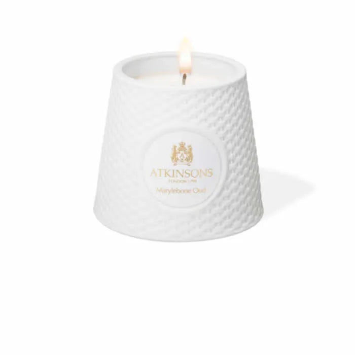Atkinsons Marylebone Oud Scented Candle 200g - By Mio Perfumería