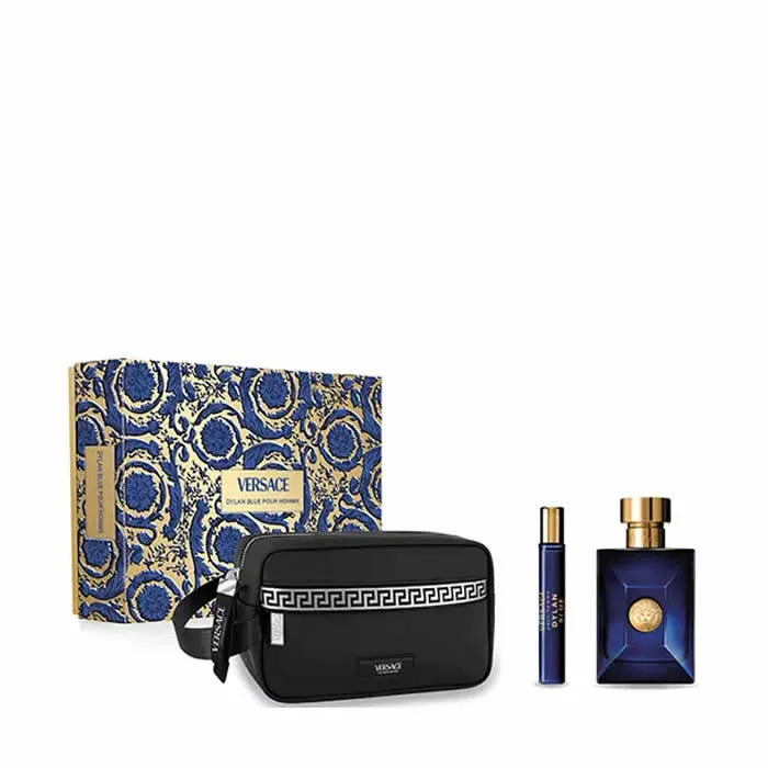 Versace Dylan Blue Pour Homme Eau De Toilette Spray 100ml Set 3 Pieces - By Mio Perfumería