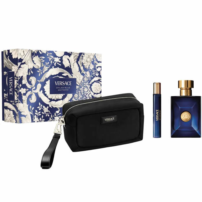 Versace Dylan Blue Pour Homme Eau de Toilette Spray 100ml Set 3 Pieces - By Mio Perfumería