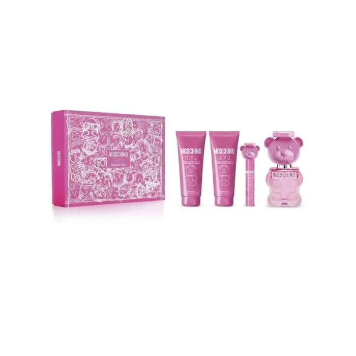 Moschino Toy 2 Bubble Gum Eau de Toilette Spray 100ml Set 4 Pieces - By Mio Perfumería