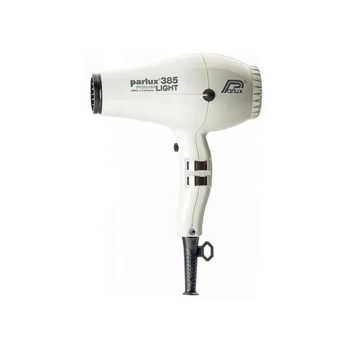 Parlux Hair Dryer 385 Power Light White - By Mio Perfumería
