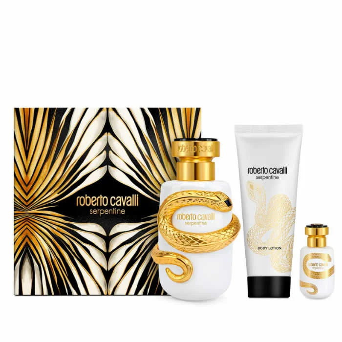 Roberto Cavalli Serpentine Eau De Parfum Spray 100ml Set 3 Pieces - By Mio Perfumería