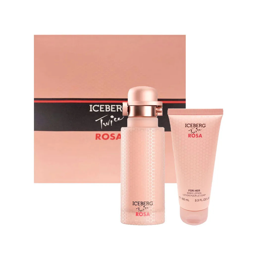 Iceberg Twice Rosa Eau De Toilette 125ml Spray Locion Perfumada Corporal 100ml - By Mio Perfumería