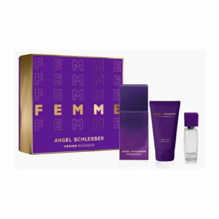 Angel Schlesser Femme Magique Eau De Toilette Spray 100ml Set 3 Pieces - By Mio Perfumería