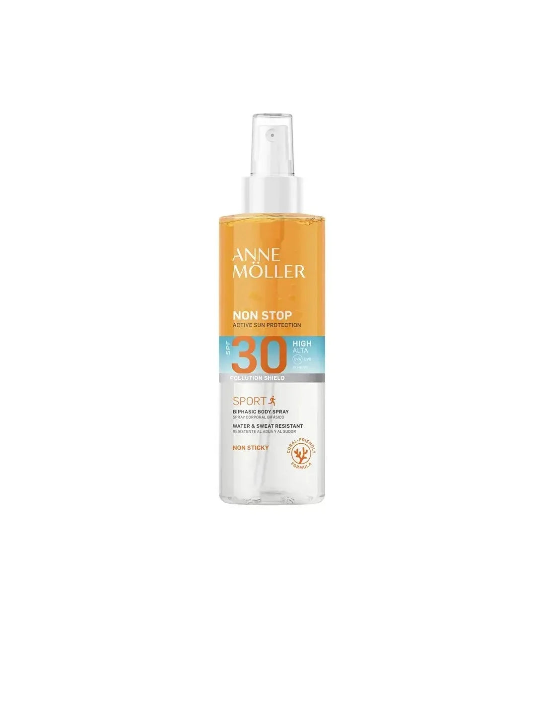 Anne Möller Anne Moller Non Stop Sport Biphasic Body Spray Spf30 150ml@ - By Mio Perfumería