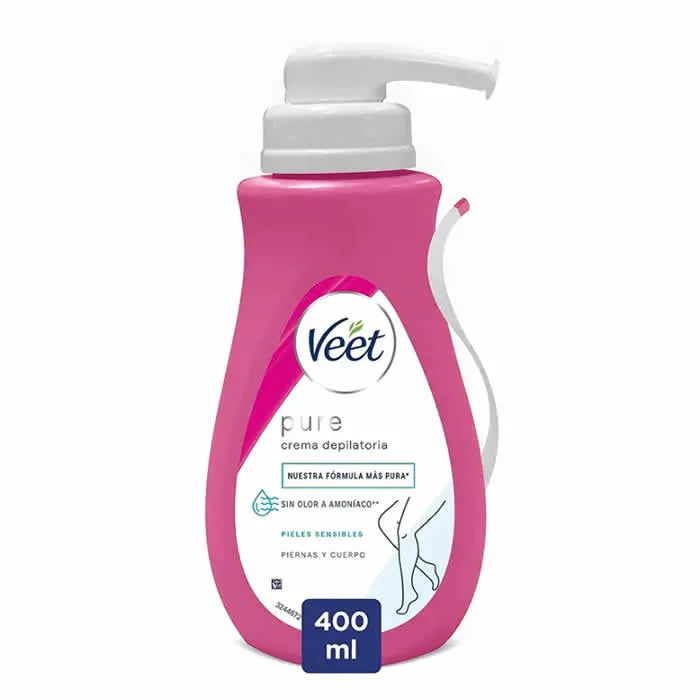 Veet Pure Shower Depilatory Cream For Sensitive Skin 400ml - By Mio Perfumería