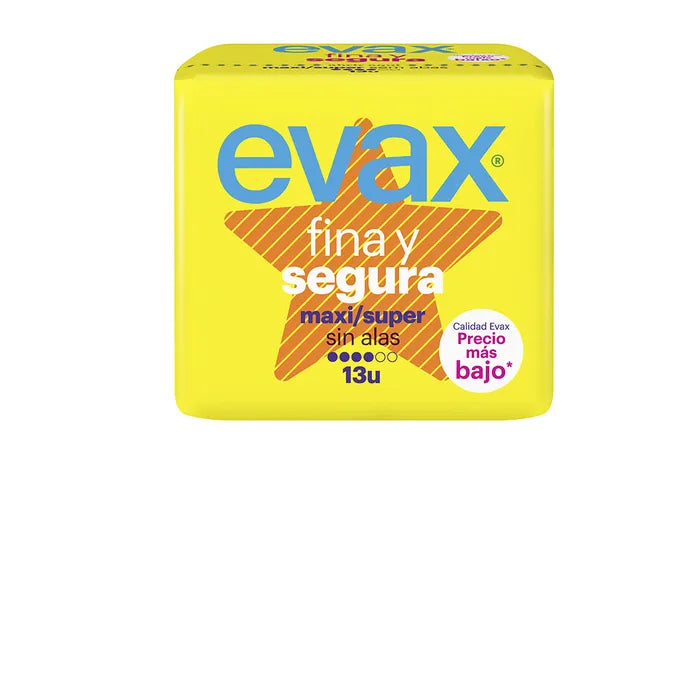 Evax Fine and Safe Maxi 13UND Compresses - By Mio Perfumería