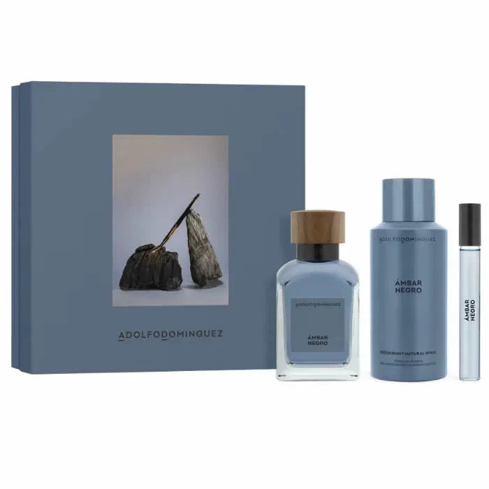 AD Ambar Negro Eau De Parfum Spray 120ml Set 3 Pieces - By Mio Perfumería