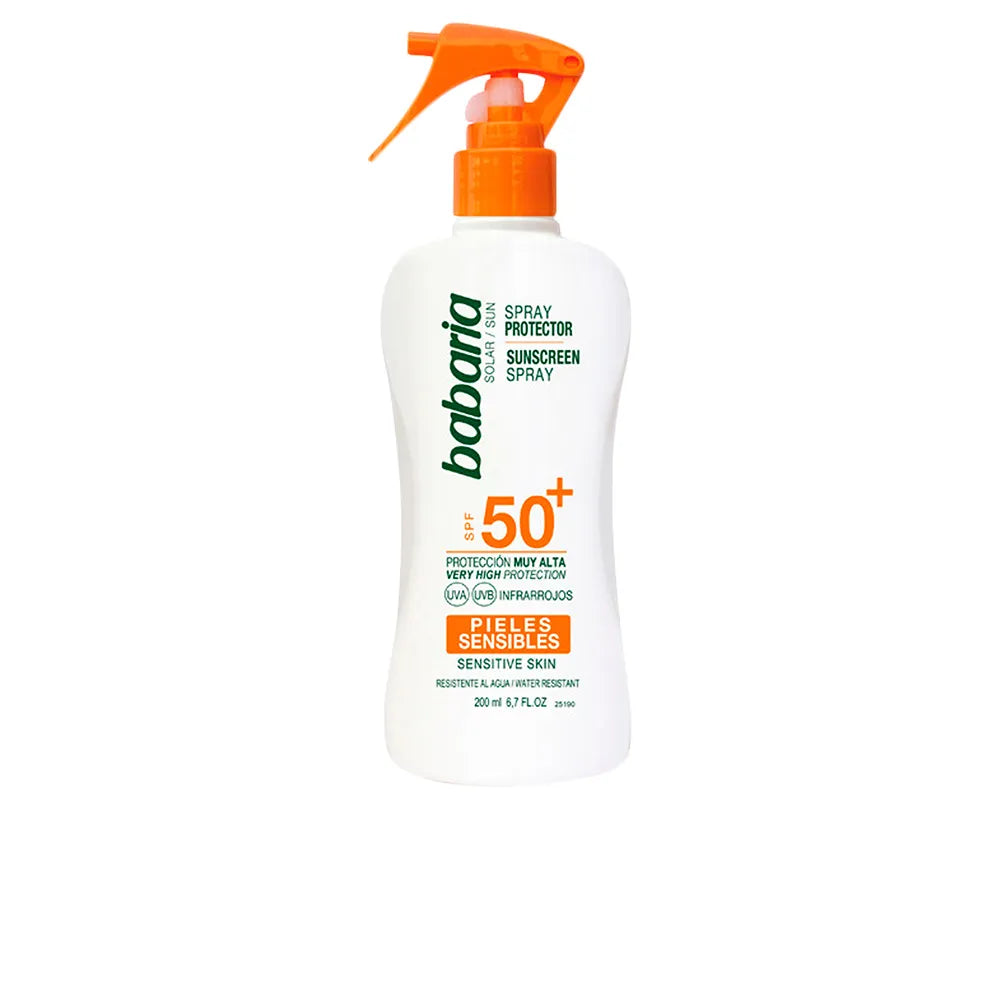 Babaria Sunscreen Spray For Sensitive Skin Spf50 200ml - By Mio Perfumería