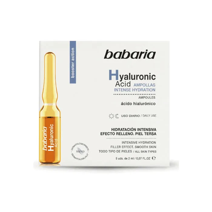 Babaria Ampoules Hyaluronic Acid 5 Units - By Mio Perfumería