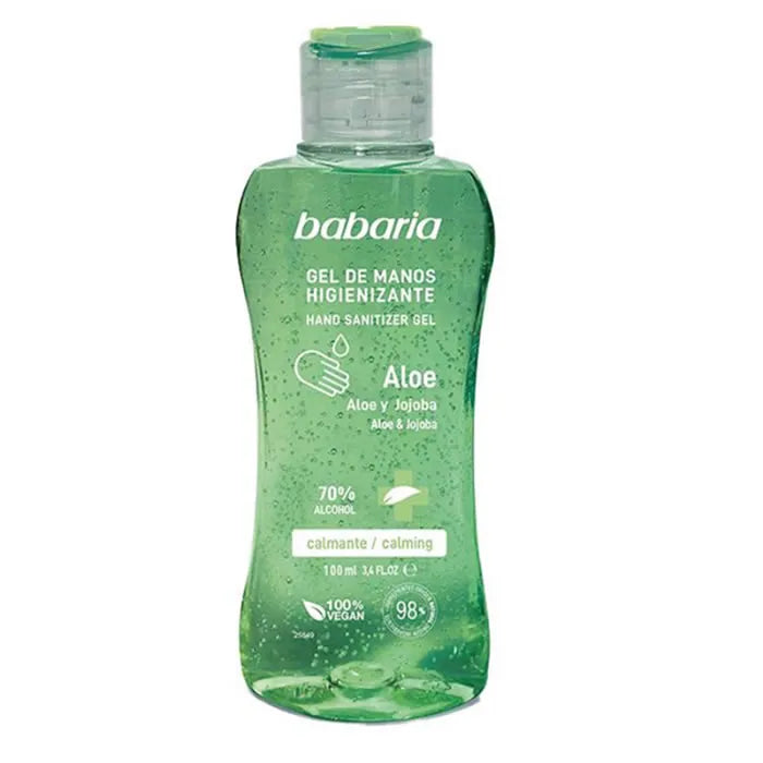 Babaria Aloe Sanitizing Hand Gel 70% Alcohol 100ml - By Mio Perfumería