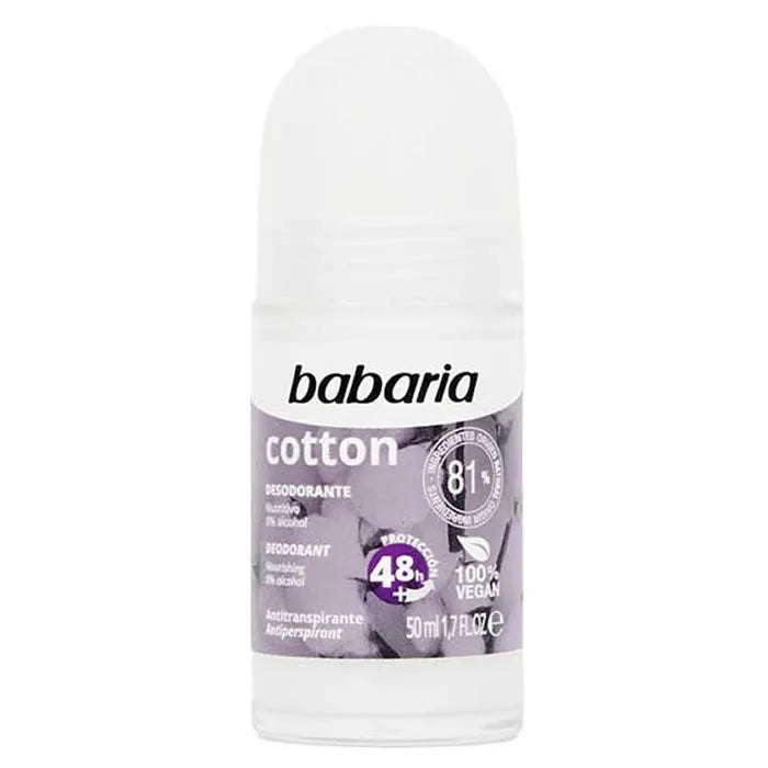 Babaria Deodorant Cotton Roll On 50ml - By Mio Perfumería