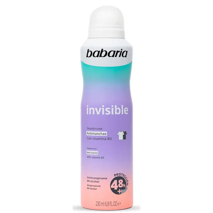 Babaria Invisible Deodorant Spray 200ml - By Mio Perfumería