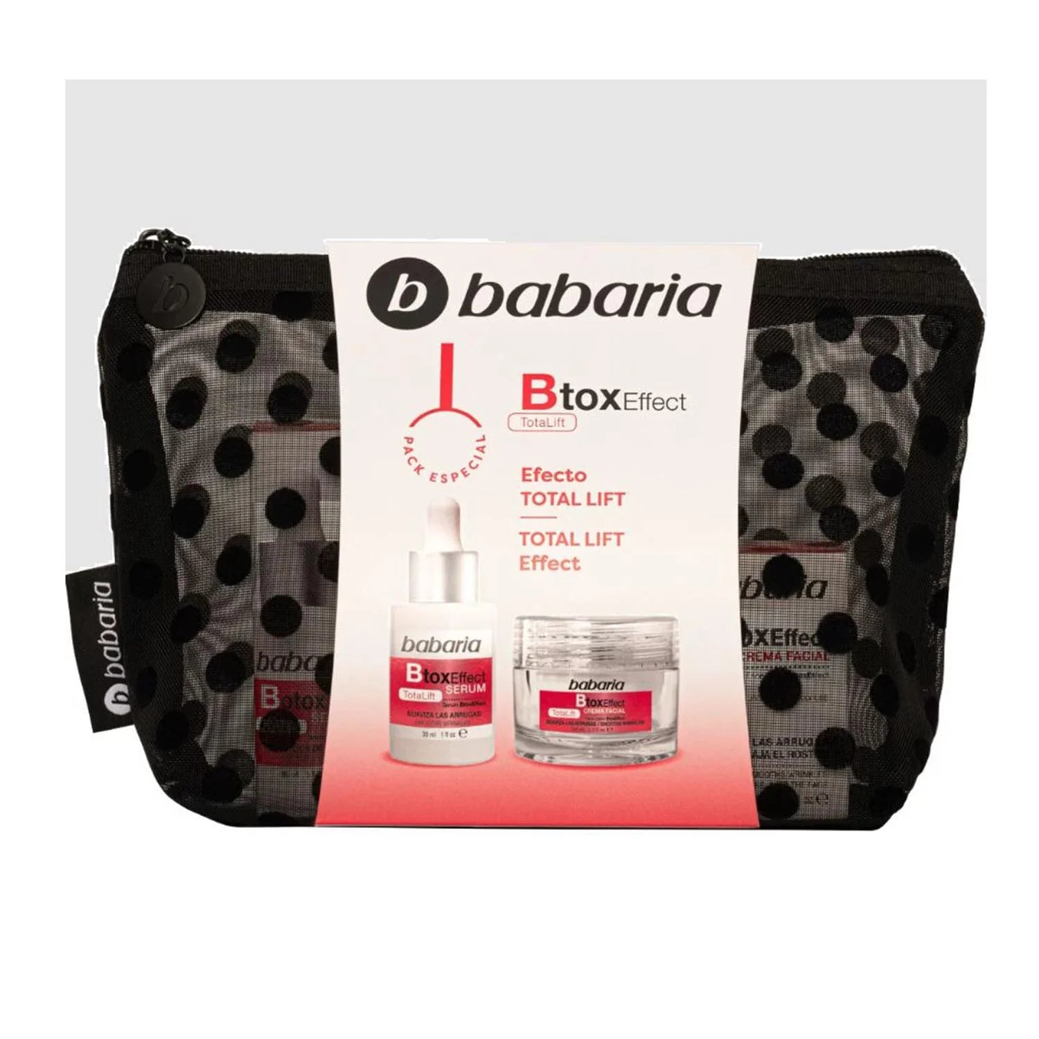 Babaria Btox Effect Total Lift Crema Facial Set 50ml Serum 1u - By Mio Perfumería
