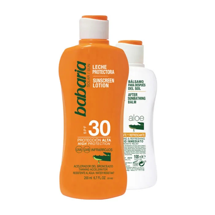 Babaria Sun Sunscreen Lotion Spf30 200ml Set 2 Pieces - By Mio Perfumería