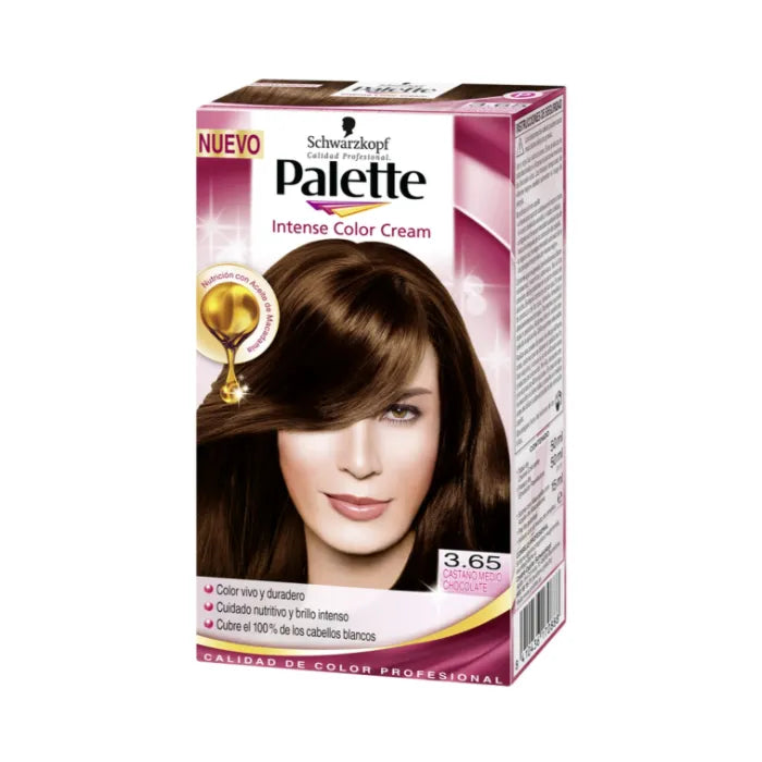 Schwarzkopf Palette Intense Color Cream 3.65 Brown Chocolat - By Mio Perfumería