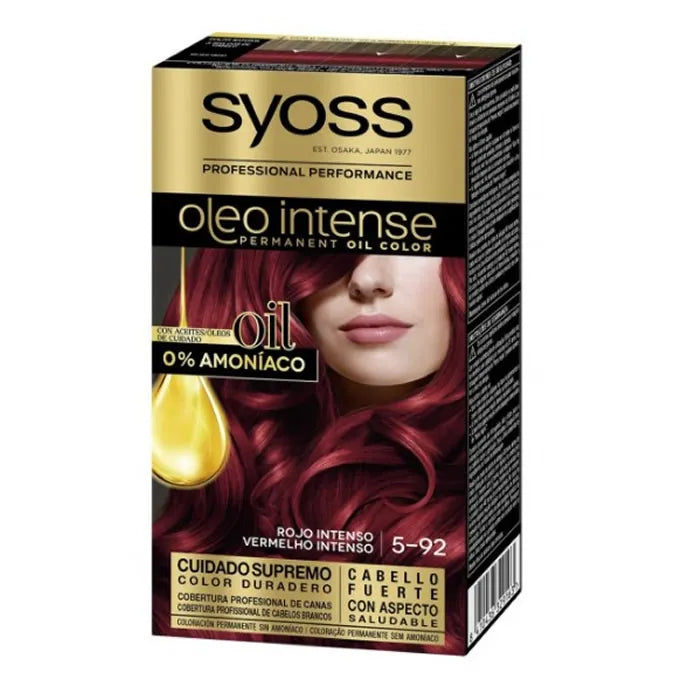 Syoss Oleo Intense Permanent Hair Color 5-92 Intense Red - By Mio Perfumería