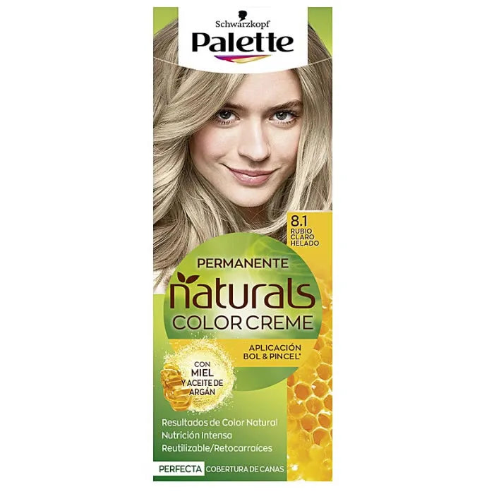 Schwarzkopf Palette Naturals Color Creme8.1 Frosted Light Blonde - By Mio Perfumería