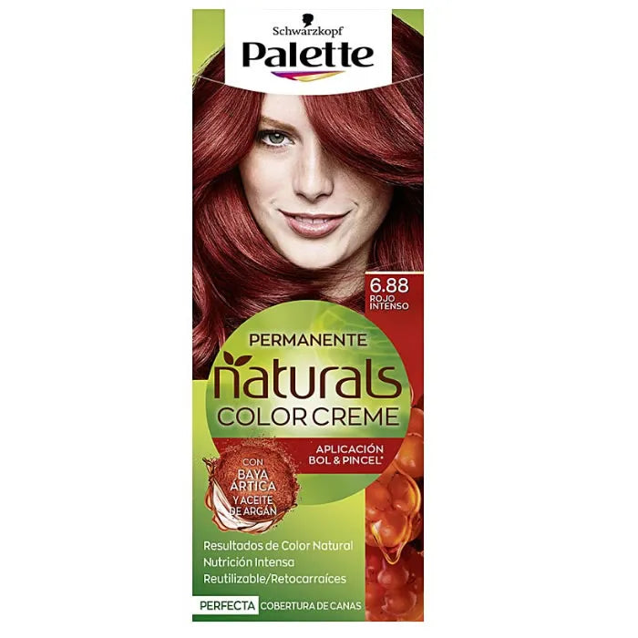 Schwarzkopf Palette Naturals Color Creme 6.88 Intense Red - By Mio Perfumería