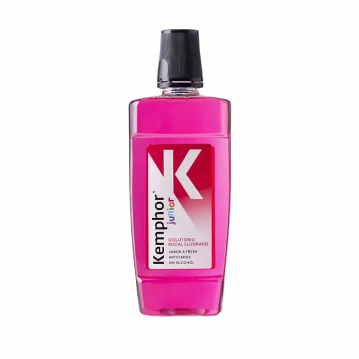 Kemphor Strawberry Mouthwash Junior 500ml - By Mio Perfumería