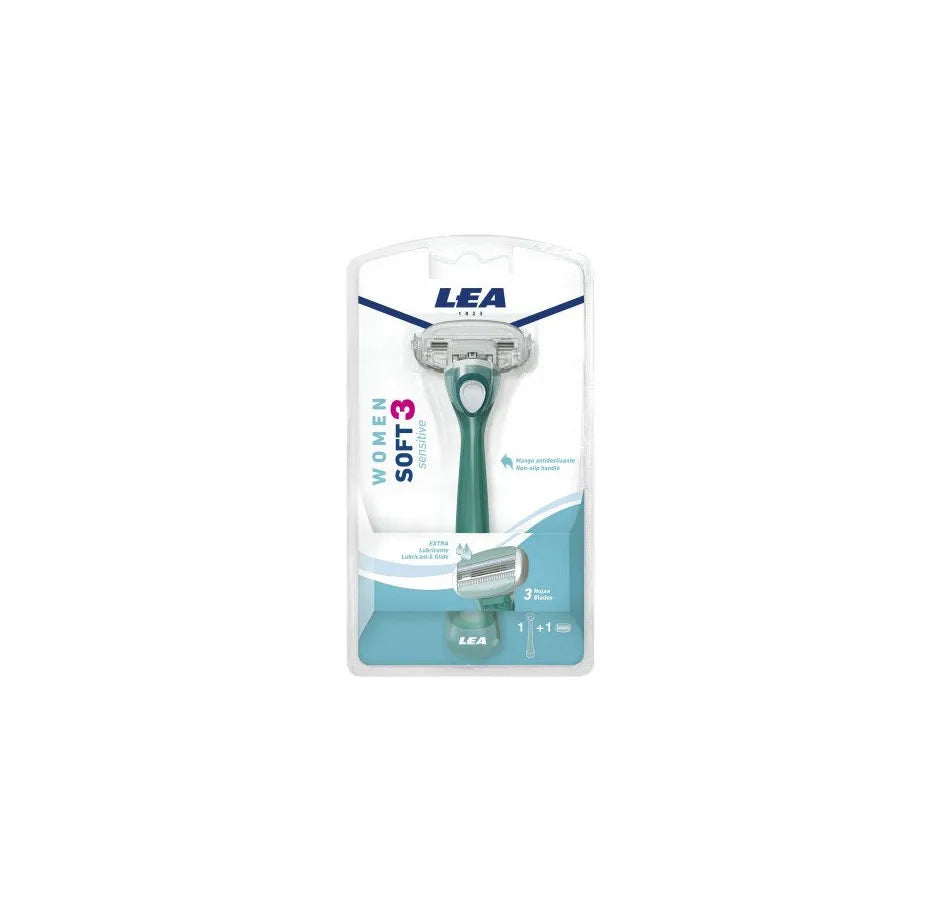 Lea Maquinilla Woman Soft 3 Sensitive 1un - By Mio Perfumería