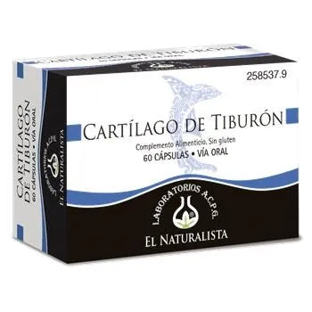 El Natural Cartilago De Tiburon 500 Mg X 60 Caps - By Mio Perfumería