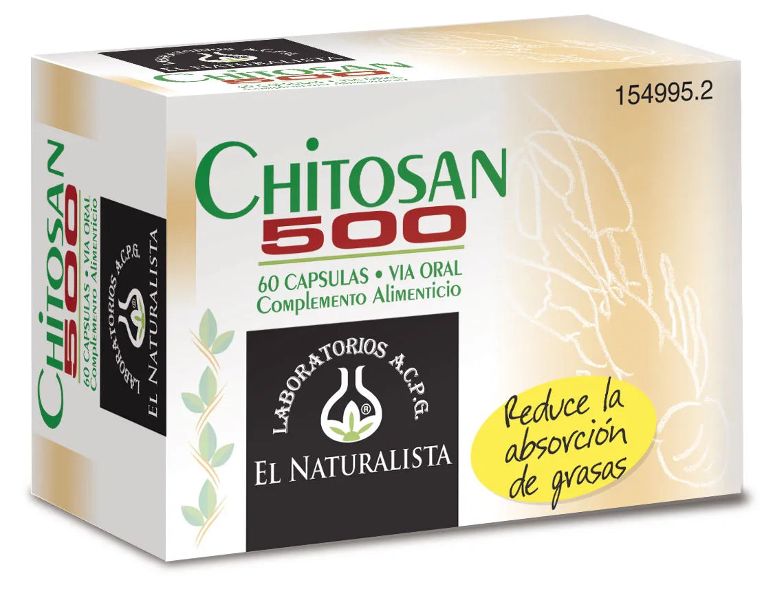 El Natural Chitosan 500 60 Caps - By Mio Perfumería