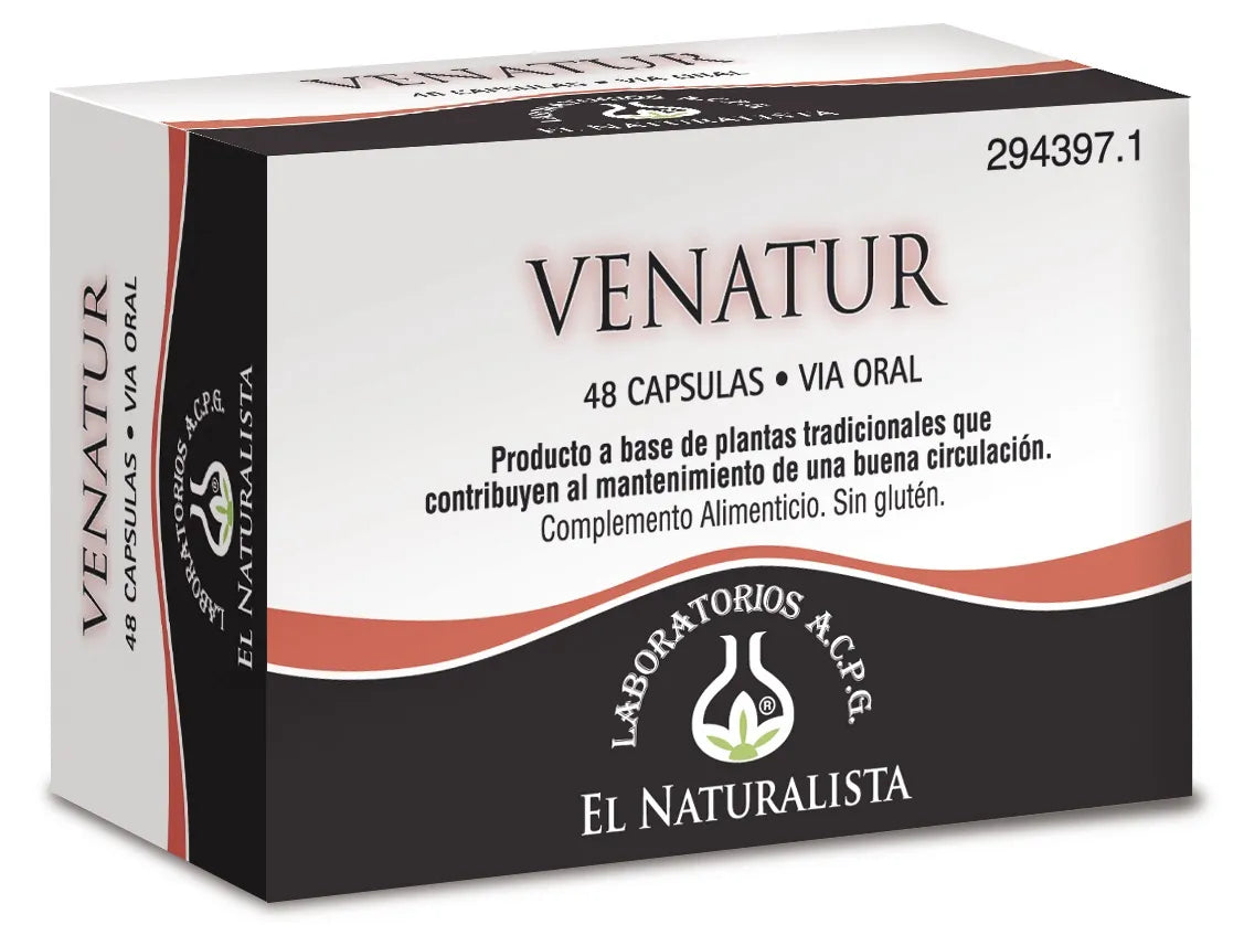 El Natural Venatur 48 Caps 375 Mg - By Mio Perfumería