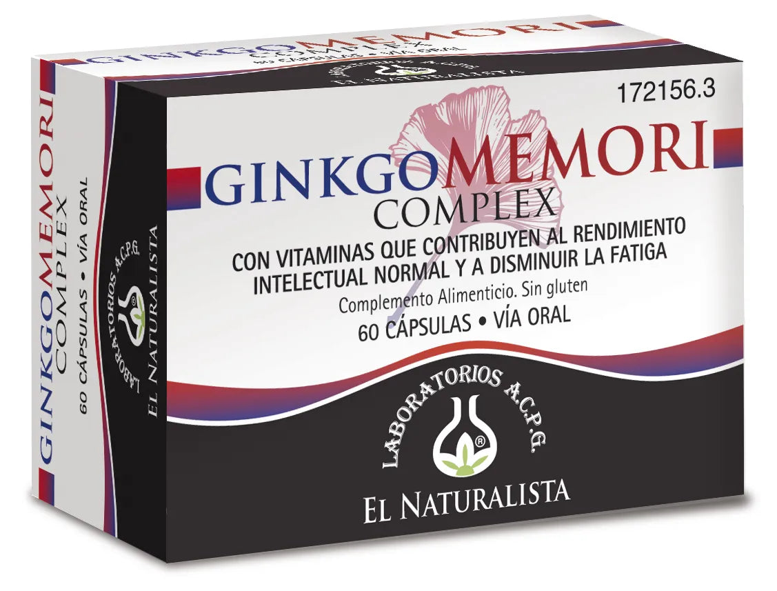 El Natural Ginkgomemori Complex 60 Caps - By Mio Perfumería