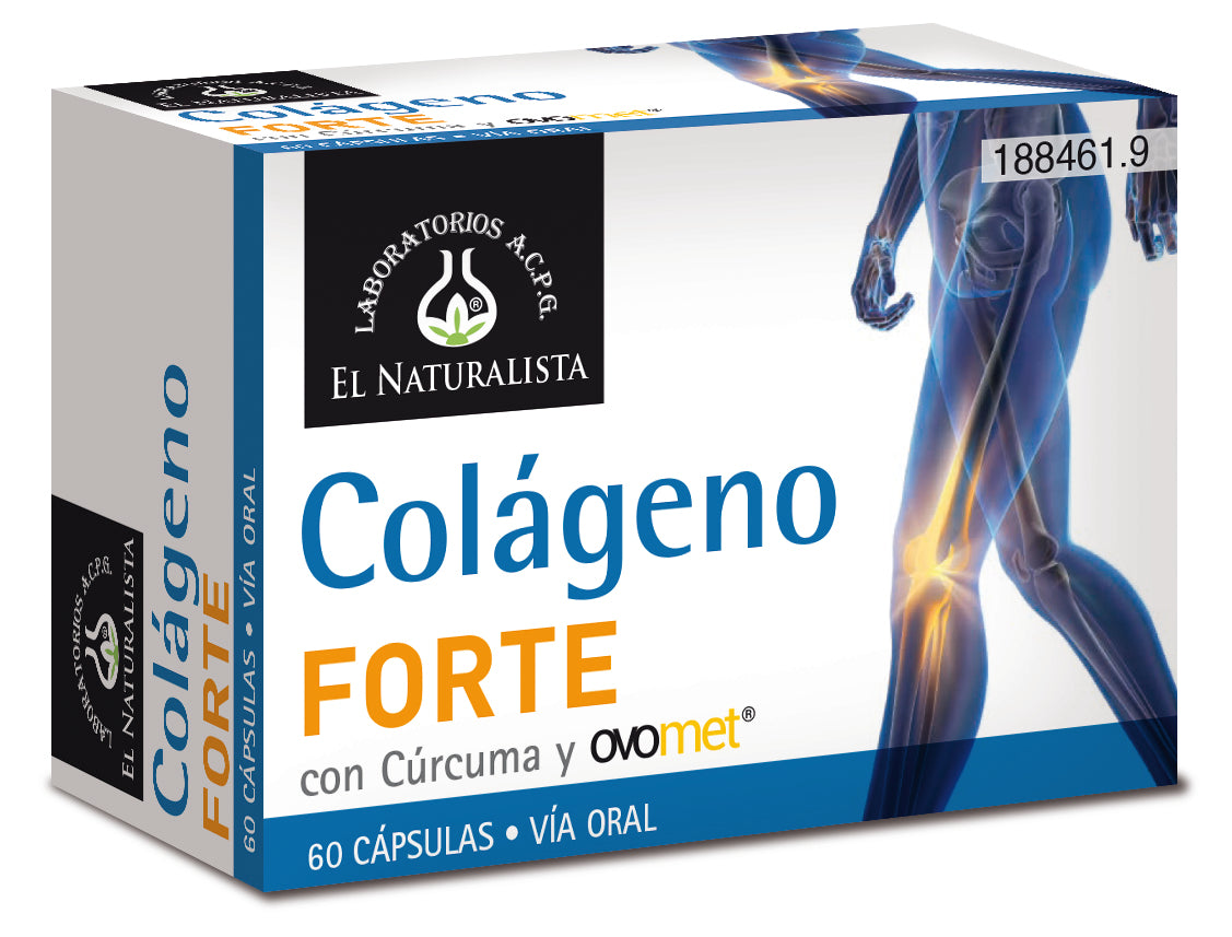 El Natural Colageno Forte Con Curcuma y Ovomet 60 Capsulas - By Mio Perfumería
