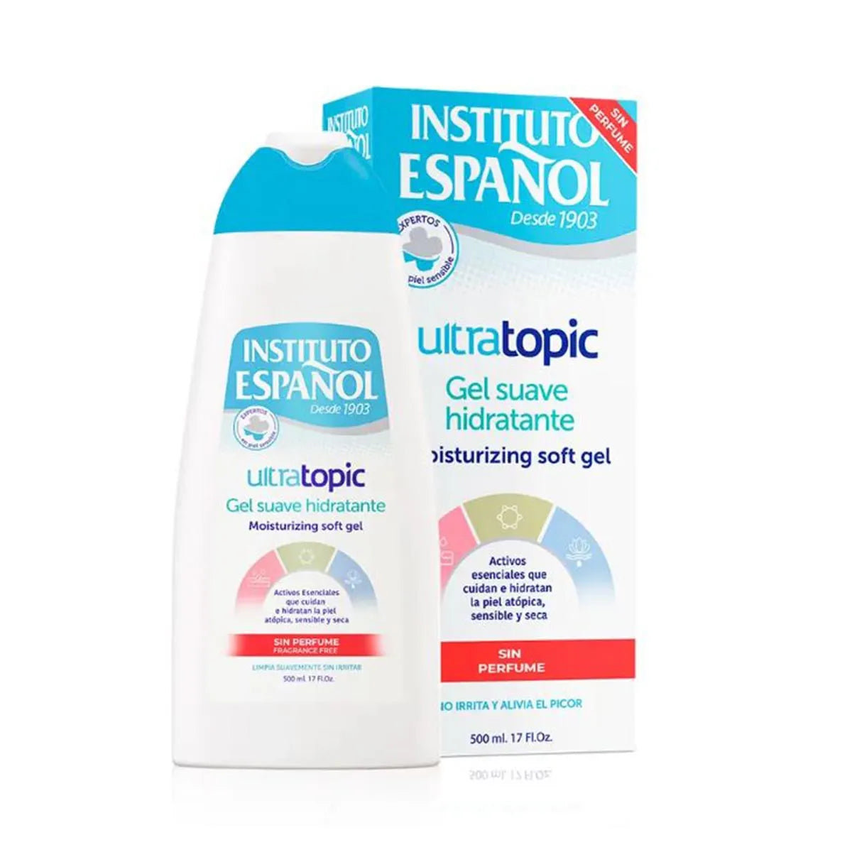 Instituto Español Ultratopic Gel Hidratante Suave Sin Perfume 500ml - By Mio Perfumería