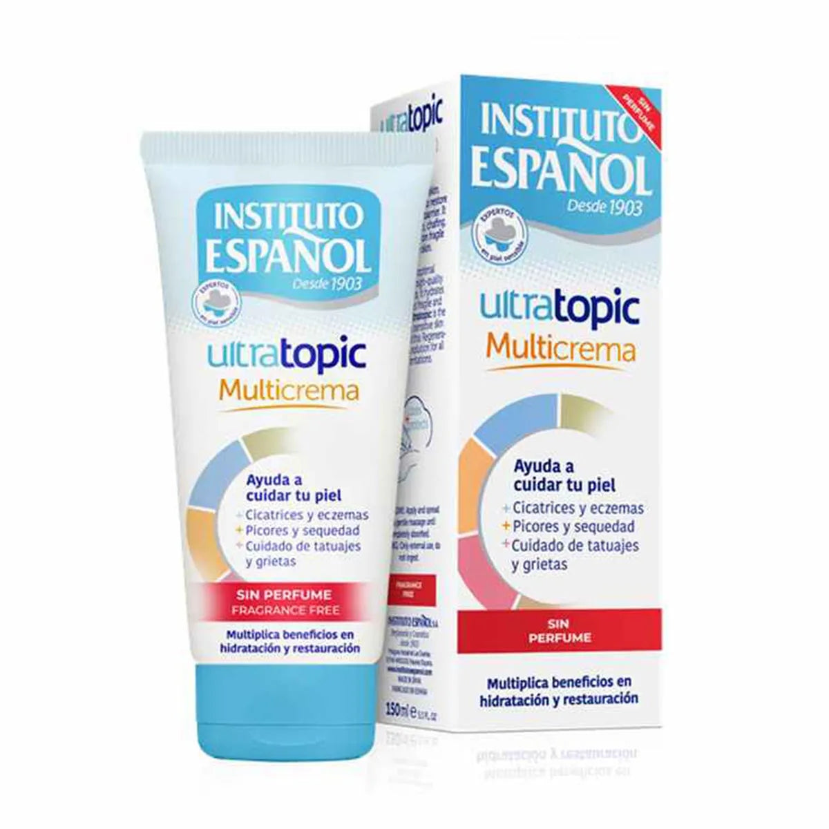 Instituto Español Ultratopic Multi-Crema Sin Perfume 150ml - By Mio Perfumería