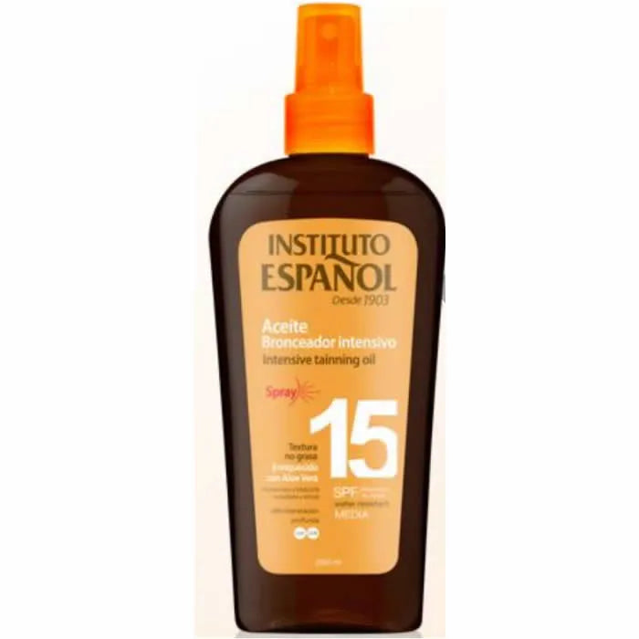 Instituto Español Intensive Tainning Oil Spf15 Spray 250ml - By Mio Perfumería