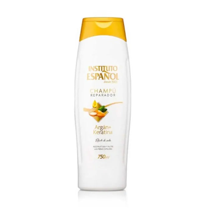 Instituto Español Argan + Keratin Repairing Shampoo 750ml - By Mio Perfumería