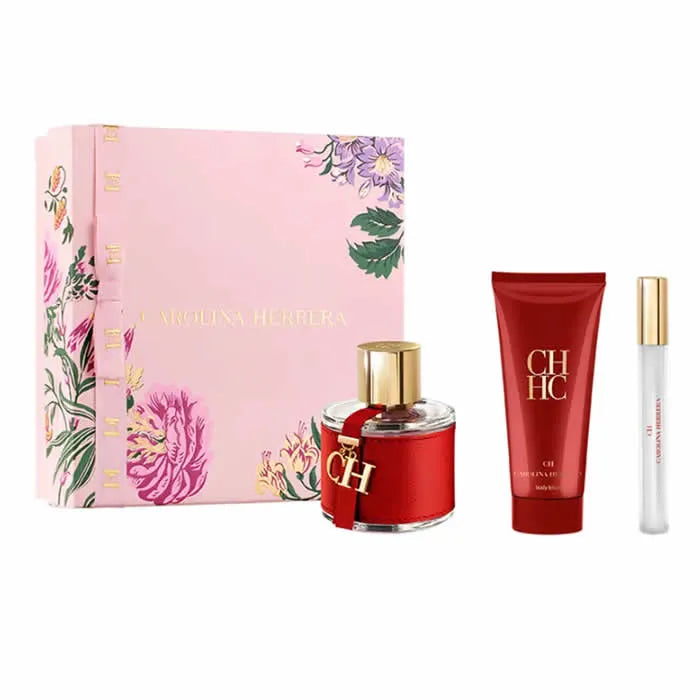 Carolina Herrera Ch Eau De Toilette Spray 100ml Set 3 Pieces - By Mio Perfumería