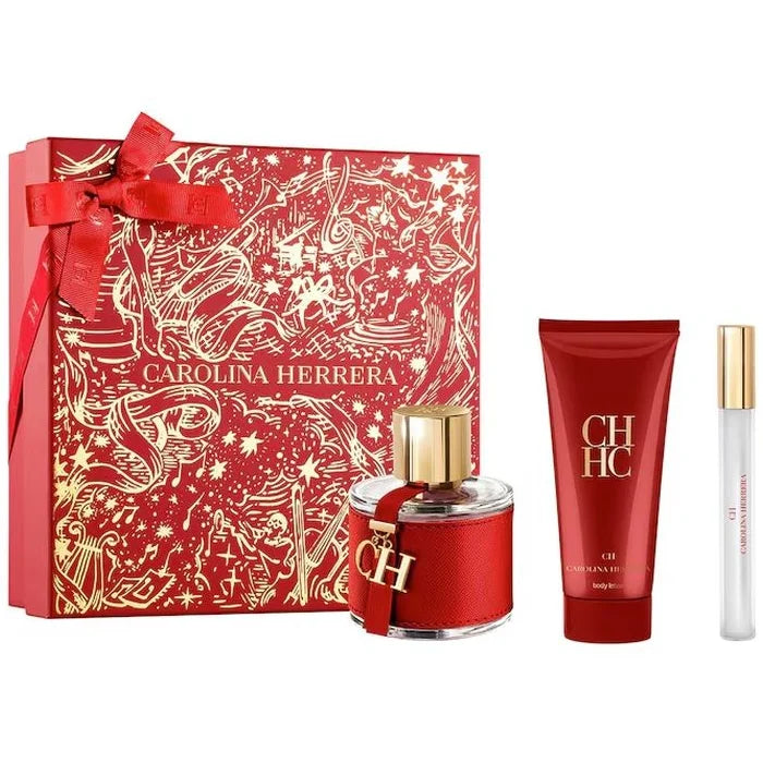 Carolina Herrera Ch Eau De Toilette Spray 100ml Set 3 Pieces - By Mio Perfumería