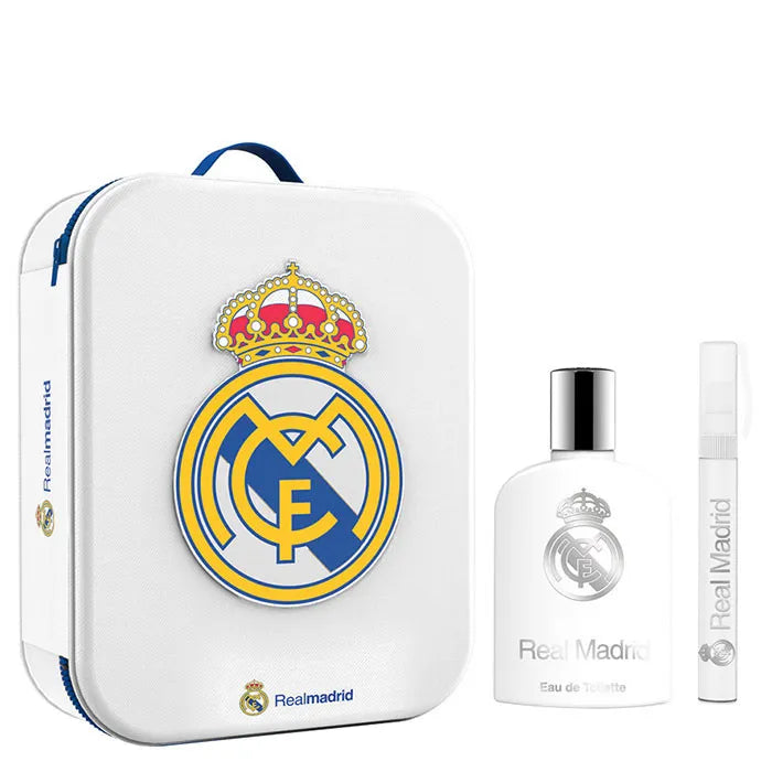 Real Madrid Eau De Toilette Spray 100ml Set 3 Pieces - By Mio Perfumería