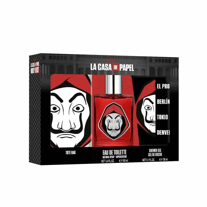 Netflix La Casa De Papel Eau De Toilette Spray 100ml Set 3 Pieces - By Mio Perfumería