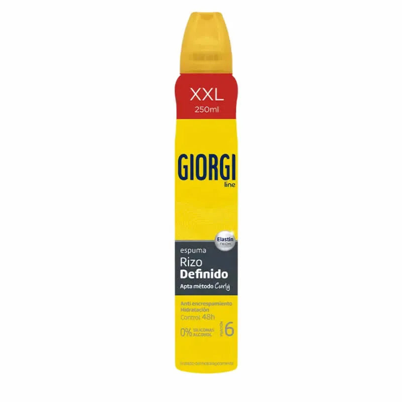 Giorgi Line Defined Curl Mousse Suitable for Curly Method 250ml - By Mio Perfumería