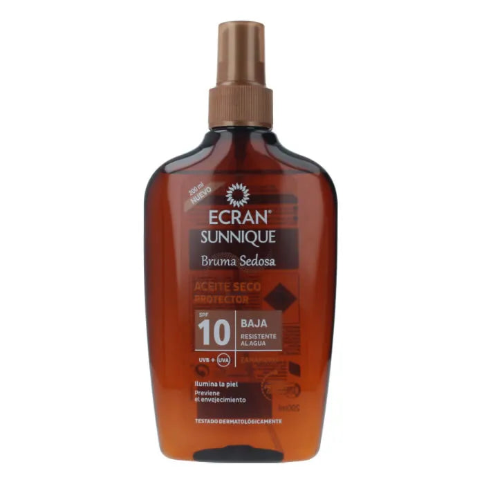 Ecran Sunnique Silky Mist Dry Oil Protector Spf10 200ml - By Mio Perfumería