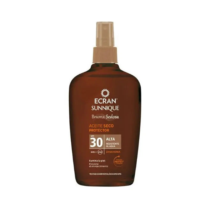 Ecran Sunnique Silky Mist Protective Dry Oil Spf30 100ml - By Mio Perfumería