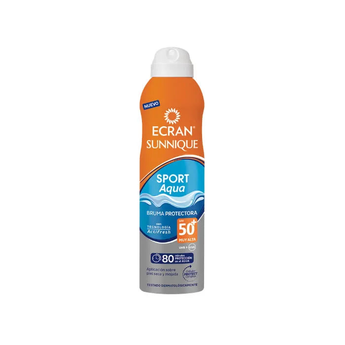 Ecran Sunnique Sport Aqua Protection Mist Spf50 250ml - By Mio Perfumería