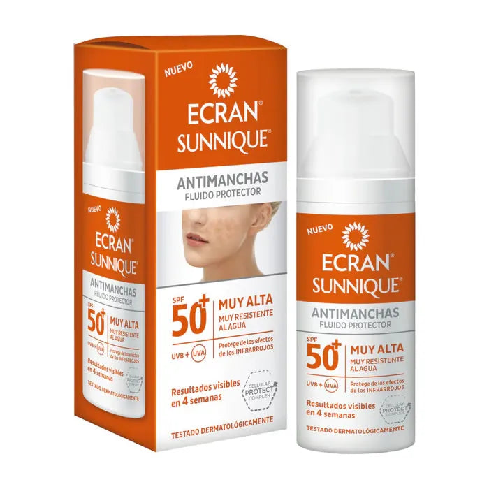 Ecran Sunnique Antimanchas Fluido Protector Spf50+ 50ml - By Mio Perfumería