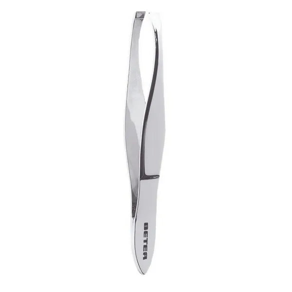 Beter Chrome Plated Straight Tip Tweezers - By Mio Perfumería