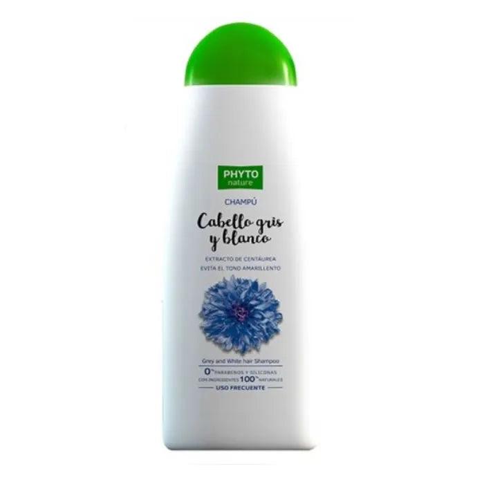Phyto Nature Gray & White Hair Shampoo 400ml - By Mio Perfumería